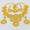 Adixyn Turkey Coin Necklace Earring Ring Bracet Jewelry for Women for Gold Color Coinsアラビア語アフリカのブライダルウェディングギフト2207308S