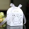 Cadeaupapier 50 stks/partij Lasergesneden Olifant Holle Vervoer Gunsten Doos Geschenken Dozen Snoep Papier Kinderen Baby Douche Bruiloft Verjaardagsfeestje