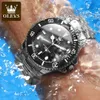 Wristwatches Olevs Watch Fashion Watch for Men Business Dial كبير الساعات الأصلية الأصلية الرياضية Mens Montre Homme 231027