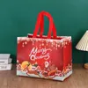 Present Wrap Christmas Bag Santa Claus Snowman Candy Packaging 2023 Merry Party Home Decor Navidad Noel 2024 År 231027