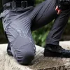 Hunting Pants Man IX9 Stretch Hiking Outdoor Military Tactical Camping Climbing Waterproof Trousers Multi Pockets Rip-Stop Sports