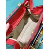 Vierkante tassen Kucci riem Bamboe tas Handtas Dames Knoop Klassiek Contrasthandvat Diana Mini Crossbody Tote Dubbele schouderband Dames 43ST