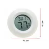 Instruments de température Hygromètre en gros Mini thermomètre Réfrigérateur Portable Numérique Acrylique Hygromètres ronds Moniteur d'humidité Met Dhyi4
