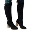 Stivali da donna in pelle scamosciata per la moda invernale sopra il ginocchio lunghi con tacco spesso Grossista 231026