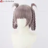 Catsuit Costumes Anime Call of the Night Cosplay Wig Grey Purple with Double Braid Yofukashi No Uta Nanakusa Nazuna Greyish Wigs