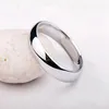 Yhamni 100% Authentic 925 Sterling Silver Rings for Women Men Simple Couple Ring Smooth Wedding Band for Lovers Gift212y