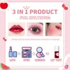 Lip Gloss 1/2/3PCS Bayfree 7.1ml Stain Waterproof Dual-use Natural Effect Lips Eyes Cheeks Liquid Tint For Beauty