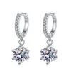 Hot Selling Vintage Diamond CZ Moissanite 1CT Ear Clip Hoop för Pendientes DE