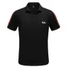 2020ss Polo Hommes Vêtements Poloshirt Chemise Hommes Coton Mélange Manches Courtes Casual Respirant Été Respirant Solide Vêtements Violet 254S