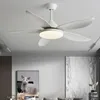 Large Ceiling Fans With Light 48 52 60 Inch DC Led Remote Control Living Bedroom Fan Lights 220V 110V