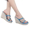 Sandals Flip Flop Rhinestone Espadrille Jute Wedge Heeled For Women And Ladies Womens Hiking With Arch Support