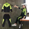 Ensembles de vêtements Uniforme scolaire Costume Printemps Filles Moyen Grands Enfants Hit Couleur Sports Automne Garçons Mode Casual Vêtements Deux Pièces