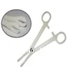 Whole-OP-50 pcs Disposable Piercing Forceps clamp sterilized piercing tools167y