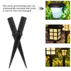 Decorazioni da giardino 10 pezzi Land LED Solar Lights Paletto di terra Sostituzione Pali del percorso Lampada Accessori per picchetti in plastica