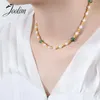 Цепочки Joolim Jewelry Оптовая ретро -ретро -ручной работы натуральный зеленый агат.