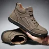 Boots 2023 Classic Winter Fashion Men's Outdoor Shoes For Mountain Trekking Warm Leather Retro Boot Leisure Men