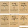 Pendant Necklaces Charm Christmas For Women Men Merry Snowman Santa Claus Link Chain Necklace Xmas Jewelry Gift Drop Delivery Pendant Otj5Z