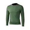 Men's T Shirts Long Sleeve T-shirt For Men Solid Color Basic Undershirt Man Spring And Autumn Brand Comfortable Tops Tees