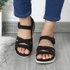 Sandalen Mode Lente En Zomer Dames Platte Bodem Dik Licht Open Teen Ademend Effen Jelly String Voor