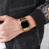 Montres-bracelets Mode Touch LED Montre Surface lisse Large Sangle Coquille dure Voyage Marche sortante