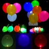 Parti Dekorasyonu 5/10 PCS LED Işık Up Balonlar Aydınlık Karanlık Balon Malzemeleri Doğum Günü Paskalya Düğünü