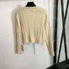 Dzianinowe damskie topy sweter swetra Długie rękawie Designerskie Skoczki na swetry koszulę z długim rękawem