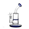 6 Zoll schwerer Glasbecher Bong Shishas Inline Honeycomb Perc Bubbler Wasserpfeifen Dab Rig Honeycomb Ash Catcher 14 mm Verbindung mit männlichen Glasölbrennerrohren