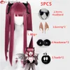 Costumes Catsuit Anime My Dress-up Darling Rizu Kyun Cosplay Rose rouge Kitagawa Marin diable fête perruques + bonnet de perruque