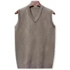 Men s Sweaters 2023 Autumn and Winter Soft Warm Business Casual Versatile Knitted Vest 231027