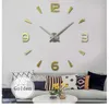 Zegary ścienne Zegar lustrzany naklejki Kreatywny nowoczesny design Mute Quartz igła Zegarek ELOJ de Pared Decor Home Decor