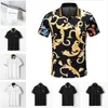 Designer Men's polo black and white Multi-style Shirt T-shirt Summer casual embroidery Beauty Head brand pattern cotton High 214Q