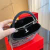 Luksusowa torba projektantka na ramię damskie hafty haftowe rhinestone imitacja kryształowa klapka crossbody torbra mody torebka mody 231026