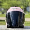 Motorradhelme Sommersaison Racing Open Face Helm Kinder DOT-zugelassene Frauen Rosa Farbe Half Casco Casque Capacete