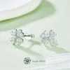 Glory Pace Vvs Four Leaf Clover Prezzo S925 Argento Moissanite Stud con diamanti all'ingrosso