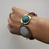 Chokers za indyjski vintage bransoletki biżuteria Kobiety bohemian etniczne oświadczenie urok retro żywica kamienna bransoletka kobieta 231027