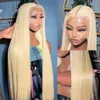 Synthetic Wigs MELODIE 13x4 13x6 Honey Blonde Lace Frontal Wig Brazilian 250 Density 5X5 Glueless 613 Color Straight Front Human Hair 231027