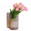 Fleurs décoratives Miranda-pétales artificielles en Silicone tulipe rose vraie touche décoration de Table cadeau de réchauffement de la maison 5 pièces bouquet