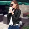 Cappotto sportivo casual da esterno da donna in pelle autunno inverno sexy corto slim fit Acquista giacca in PU sintetico nero da donna