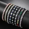 New Charming Women Bracelet 18K White Gold Plated Bling Bling CZ Tennis Bracelet Chains for Girls Women Nice Gift for Friend