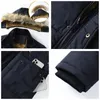 Parkas masculinas para baixo 2023 inverno à prova de vento velo quente grosso jaqueta casaco moda com capuz gola de pele clássico casual 231026