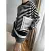 Kadın Sweaters Tembel Oaf Moda Örgü Kadın Çizgili Süveter Tam Kollu Sokak Giyim İyi Kaliteli Kış Sonbahar Lady Jumpers Sulivler