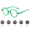 Lunettes de soleil Small Frame Round Lunes Pochromiques Vintage Anti-Blue Far Sight Finise Eyeglass Men Femmes Discoloration extérieure Discoloration Eyewear