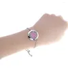 Charm Armbänder 25 mm Edelstahlarmband für Frauen Schmuck, die verstellbare Armreifenkette Diffusor ätherisches Öl Medaillon Locket machen