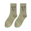 Women Socks 3 Pairs Cotton Casual Korea Harajuku Fashion Men Candy Colors Funny Unisex Surprise Middle Tube Crew Sock For Female