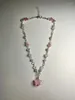 Kettingen Roze Ster Parel Kralen Charme Ketting Leuke Esthetische Sieraden Y2k