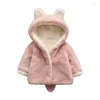 Jacken Winter Baby Mädchen Kleidung Faux Pelz Mantel Fleece Jacke Warme Schneeanzug Mit Kapuze Parka Kinder Oberbekleidung Herbst Kleidung