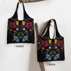 Shopping Bags Multicoloured Floral Woman Tote Bag Reusable Handbag For Work Travel Business Beach School