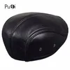 Berets HL041 Men's Leather Baseball Cap Brand Style Schaapleer Beret Sboy riem jagen Gatsby Black Caps Hats 231027