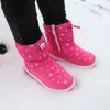 Laarzen Schattige adelaar Meisjes Winterlaarzen Jongens Mode Pluche Sneeuwschoen Waterdicht Studenten Sneakers Rubberen Laarzen Warm Houden Sneakers 231026