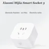 Xiaomi Mijia Smart Socket 3 WIFI Power Statistics Version Wireless Remote Control Adaptor Power On Off Work With Mi home APP